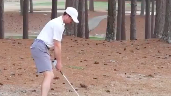 Could you pull off this AMAZING recovery shot through the trees?